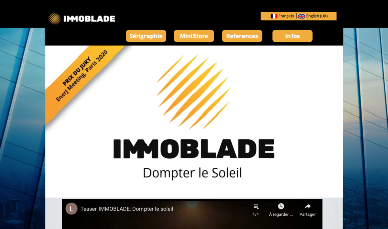 IMMOBLADE Smart Solar Protection