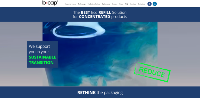 B-Cap refill • A better refillable solution reducing plastic bottle waste