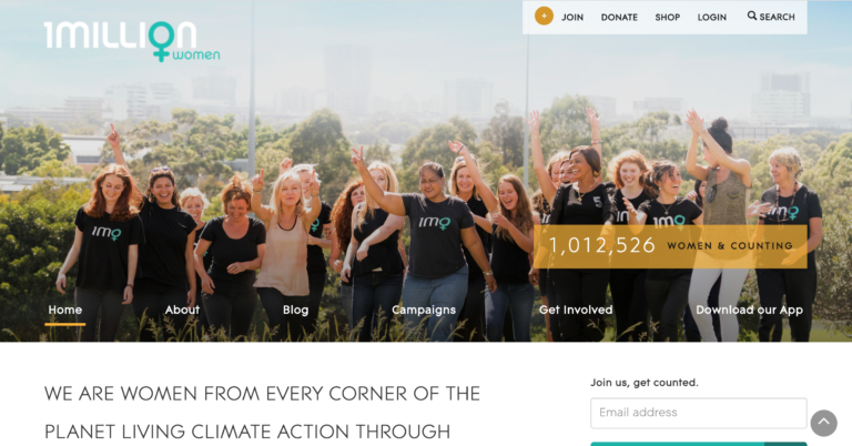 1 Million Women • Exclusive community to take on climate change.
