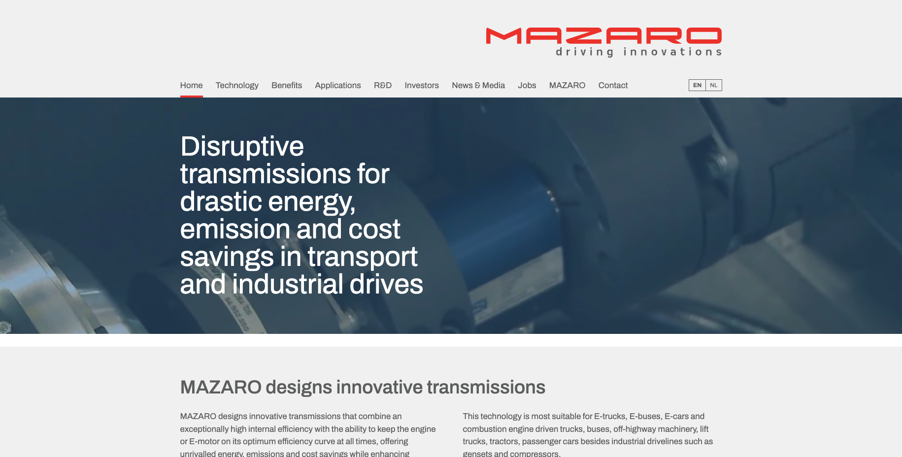 Mazaro created an innovative transmission to increase the driving range of EVs.