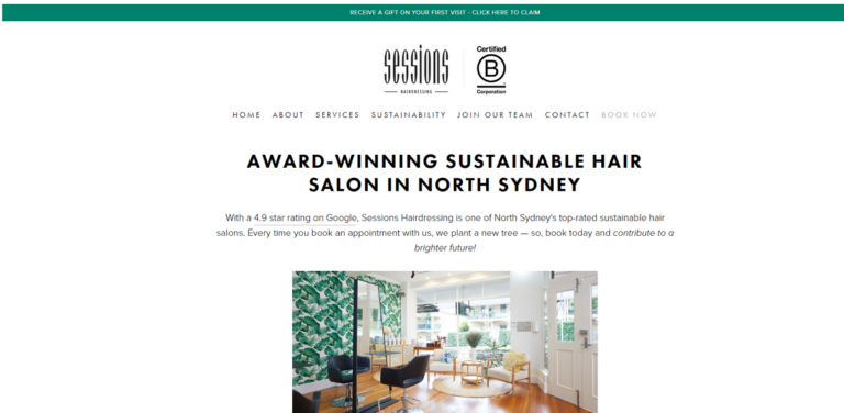 Sessions Hairdressing: Embrace Sustainable Beauty for a Better Tomorrow in North Sydney