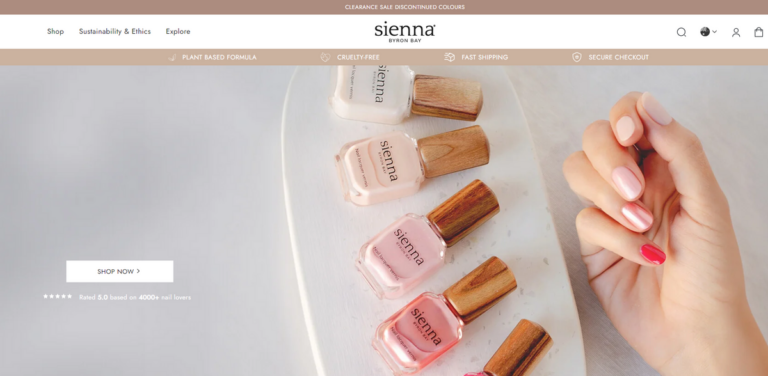 Sienna Byron Bay: Transforming the Nail Polish Industry with Sustainable Practices