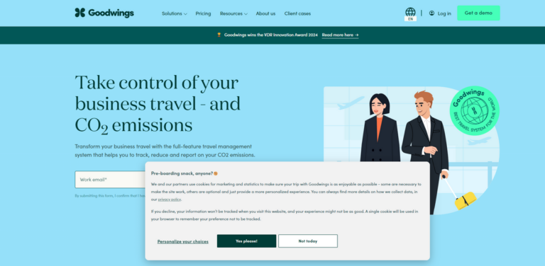 Revolutionize Your Business Travel with Goodwings: A Sustainable Solution for Modern Companies