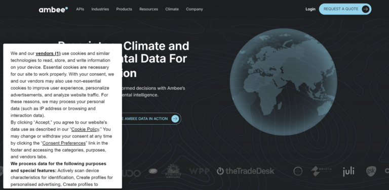 Pioneering Sustainable Solutions with Ambee: Your Source for Real-Time Environmental Data