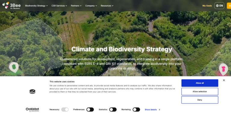 Start Your Sustainability Journey with 3Bee’s Element-E Platform for Biodiversity