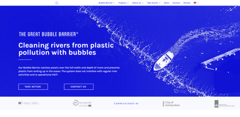 The Great Bubble Barrier: Innovative Technology to Combat Plastic Pollution in Our Rivers