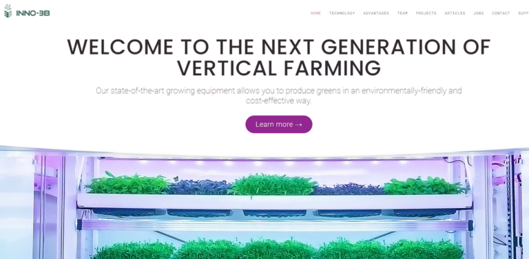 Revolutionizing Agriculture with Inno-3B’s Sustainable Vertical Farming Solutions