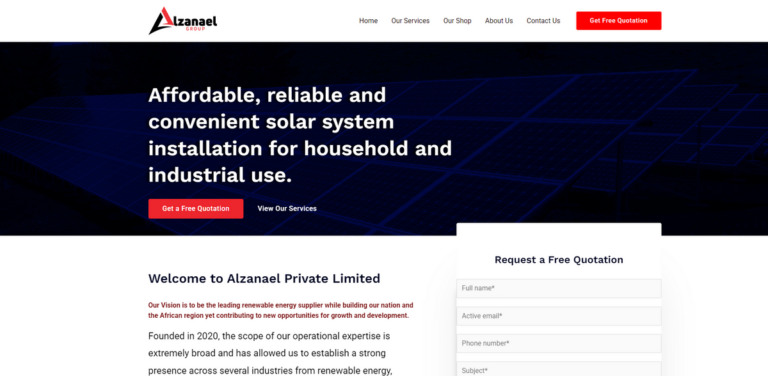 Innovative Renewable Energy Solutions by Alzanael Private Limited for a Sustainable Future