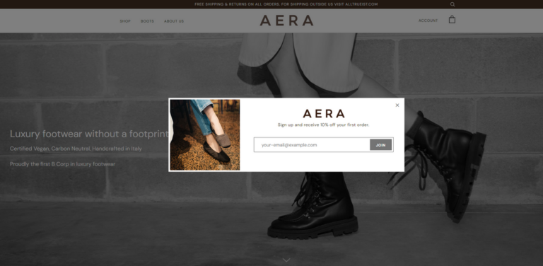 AERA: Luxury Footwear with a Commitment to Sustainability