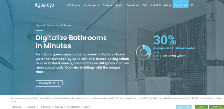 Aguardio Interactive IoT Sensors: Transforming Bathrooms into Sustainable Spaces