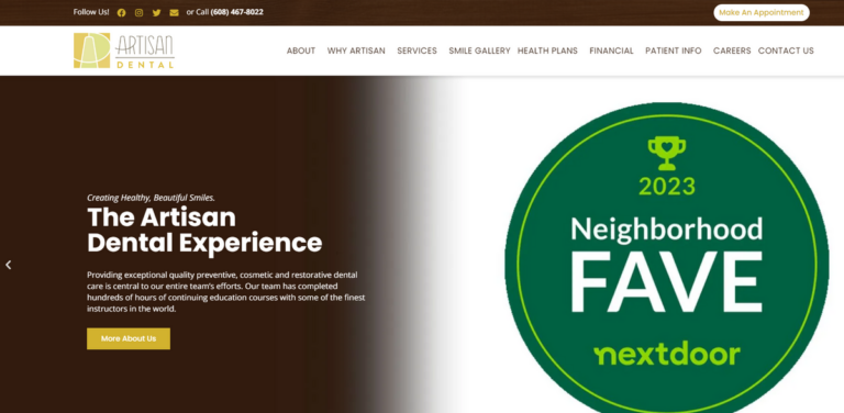 Artisan Dental: Exceptional Care for Healthy Smiles