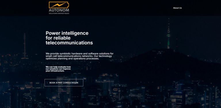 Autonom: Smart Power Solutions for Reliable Telecommunications