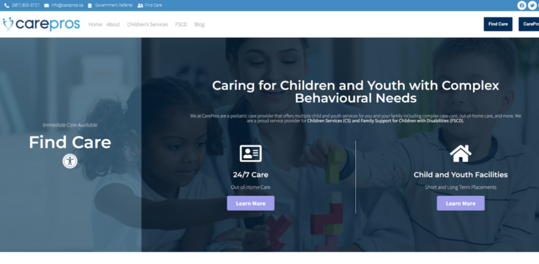 CarePros: Comprehensive Pediatric Care Services for Children and Youth