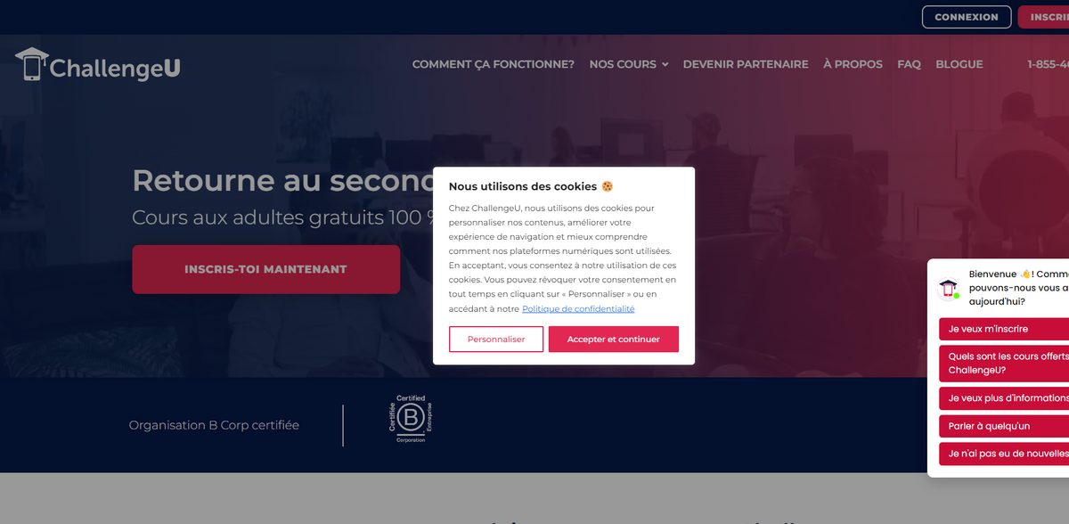 ChallengeU online education