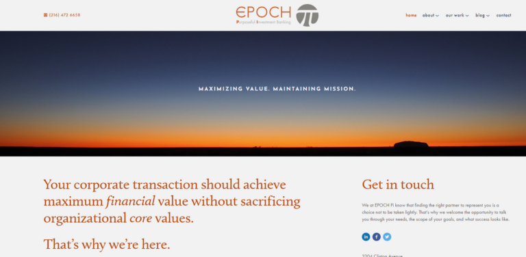 EPOCH Pi: A Purpose-Driven Approach to M&A and Corporate Finance
