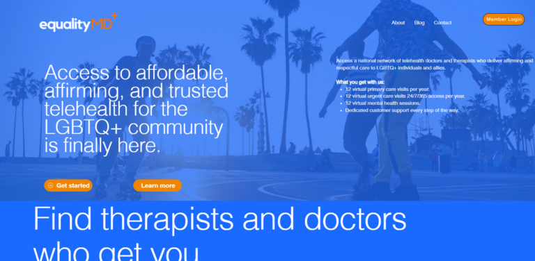 equalityMD: Affordable and Inclusive Telehealth for the LGBTQ+ Community