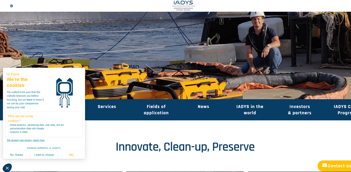 IADYS: Innovative Solutions for Marine Environmental Protection