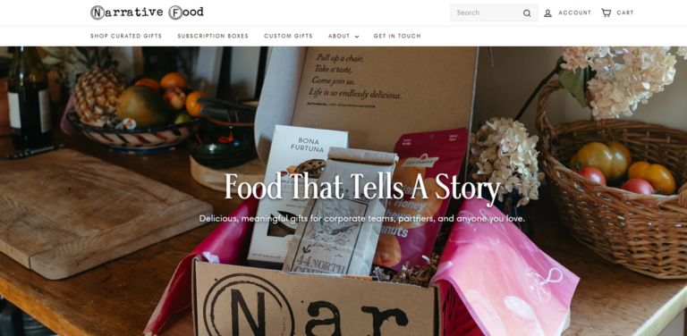 Narrative Food: Meaningful Corporate Gifting with Impact