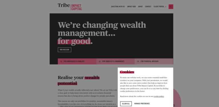 Tribe Impact Capital: Aligning Wealth with Values for Sustainable Change