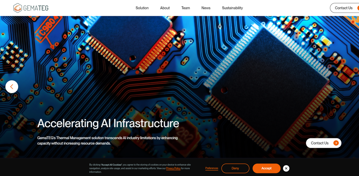 GemaTEG’s Thermal Management Solution: Enhancing AI Infrastructure Efficiency