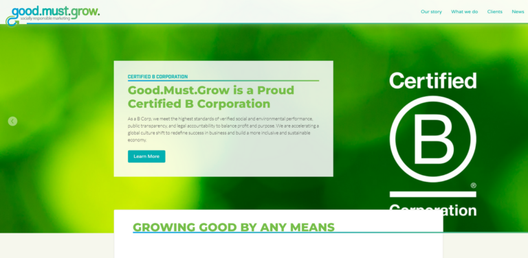 Good.Must.Grow. Drives Conscious Consumer Spending and Sustainable Marketing