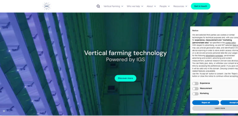 IGS Unveils Total Controlled Environment Agriculture for Sustainable Farming