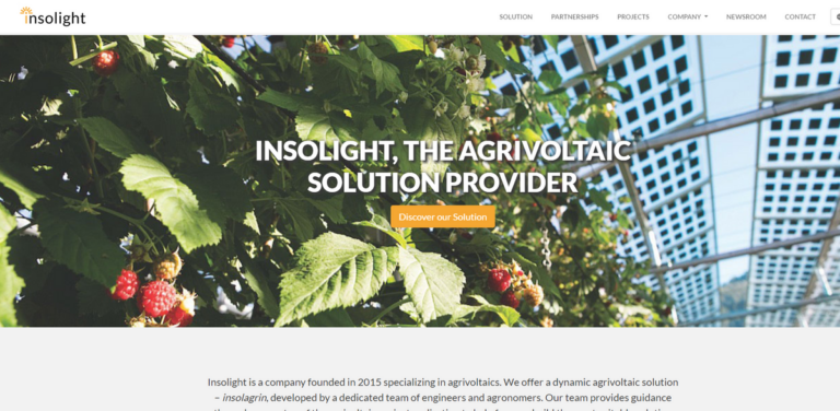 Insolight’s Insolagrin: Transforming Agriculture with Agrivoltaic Solutions