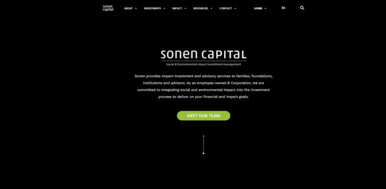 Sonen Capital: Tailored Impact Investing Advisory for Sustainable Futures