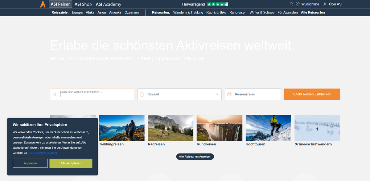 active travel with ASI Reisen