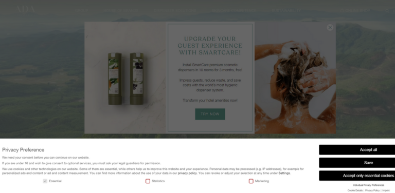 ADA Cosmetics: Elevating Hotel Experiences with Sustainable Beauty Products