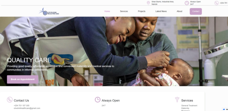 Olive Link Healthcare: Quality Maternity and Medical Services in Nairobi’s Sinai Slums