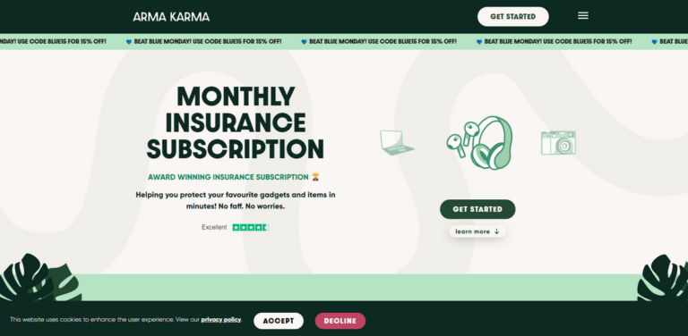 Arma Karma: Simplifying Insurance with Monthly Subscriptions for Your Valuables