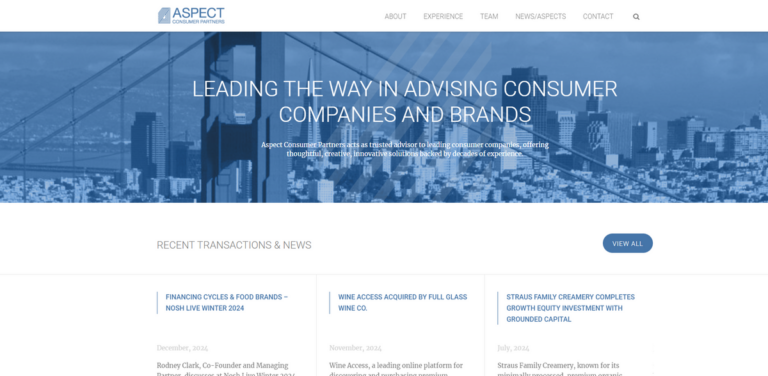 Aspect Consumer Partners: Trusted Advisors in Consumer Sector Solutions