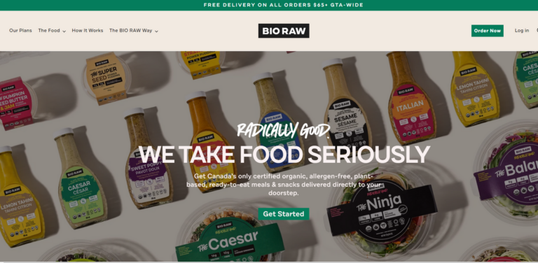 BIO RAW: Canada’s Certified Organic Meal Delivery Service