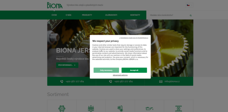 BIONA JERSÍN s.r.o.: Leading Czech Manufacturer of Bio-Oils and Plastic Lubricants