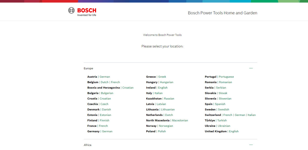 Bosch Power Tools: A Comprehensive Global Access Platform for Users