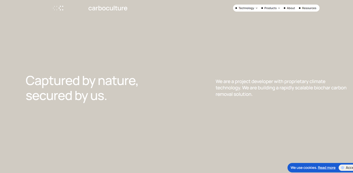 Carbo Culture biochar carbon removal
