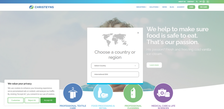 Christeyns: Premium Chemicals and Customized Hygiene Solutions