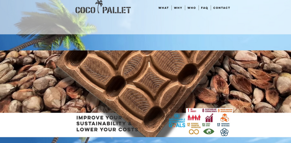 CocoPallet - Eco-Friendly Export Pallets from Coconut Husk Waste