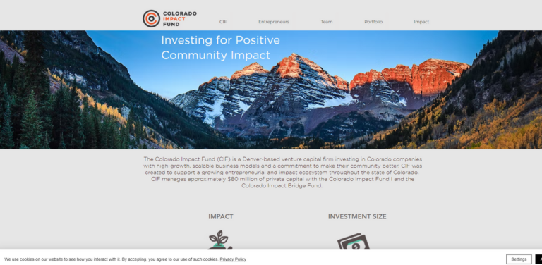 Colorado Impact Fund: Investing in High-Growth Companies for Community Betterment