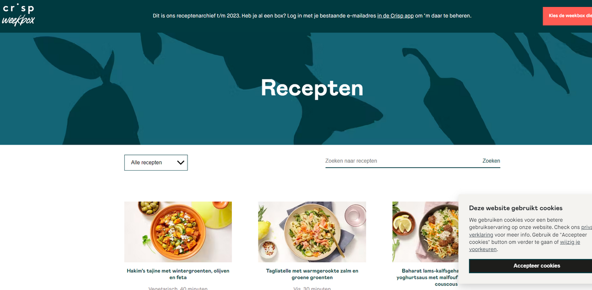 Crisp recipe archive