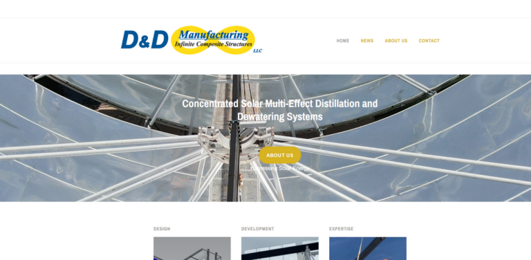 D&D Manufacturing: Innovating Sustainable Solar Distillation and Dewatering Solutions