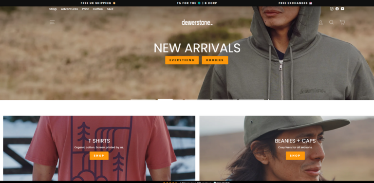 Dewerstone: Sustainable Outdoor Clothing Inspired by Nature