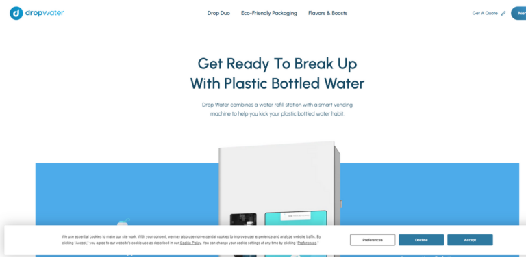 Drop Water: A Smart Solution for Sustainable Hydration
