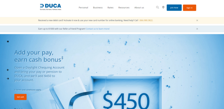 DUCA: Comprehensive Financial Solutions for Personal and Business Needs