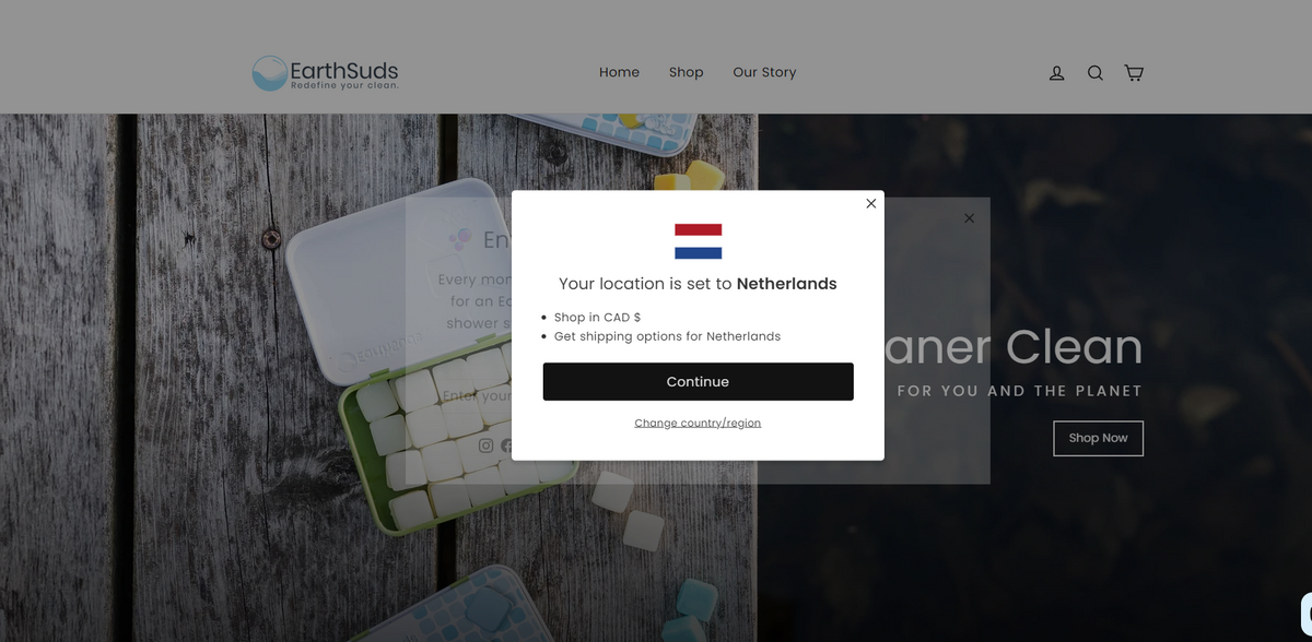 EarthSuds sustainable toiletries