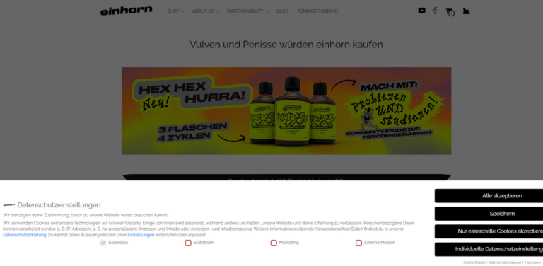 Einhorn: Ethical Condoms and Sustainable Period Products