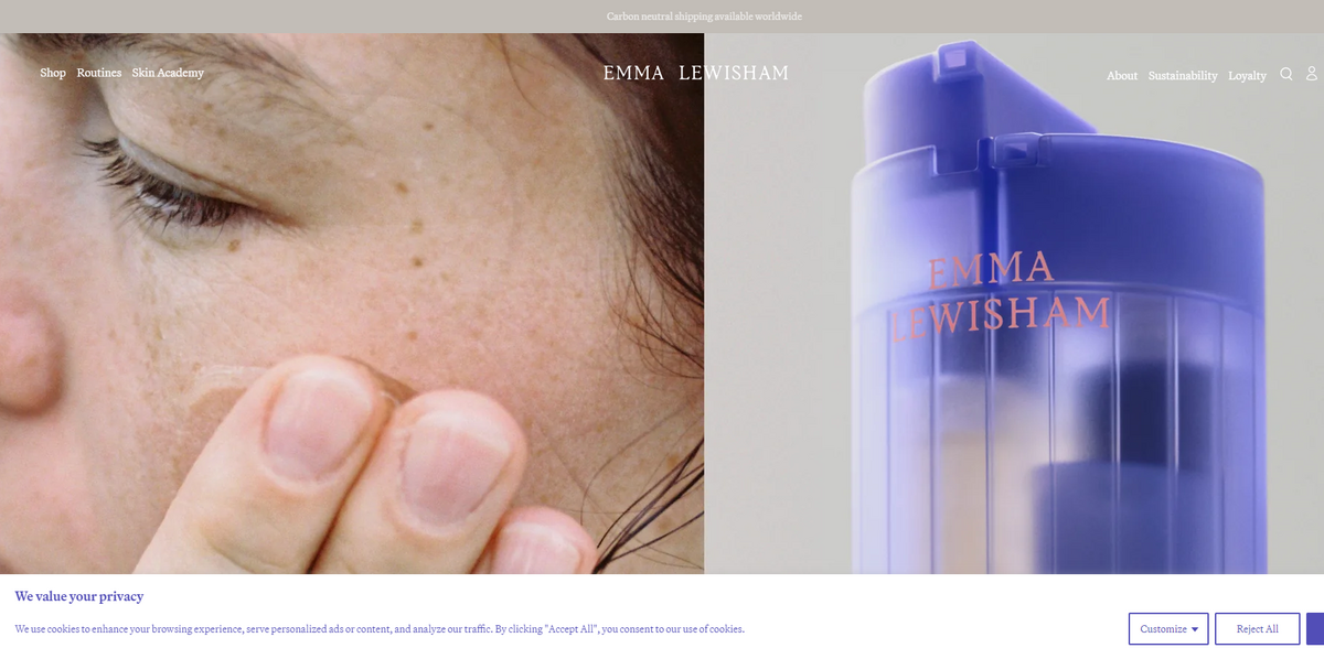 Emma Lewisham skincare