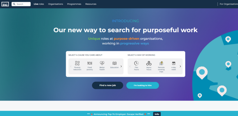 Escape The City: A Platform for Purposeful Work Opportunities