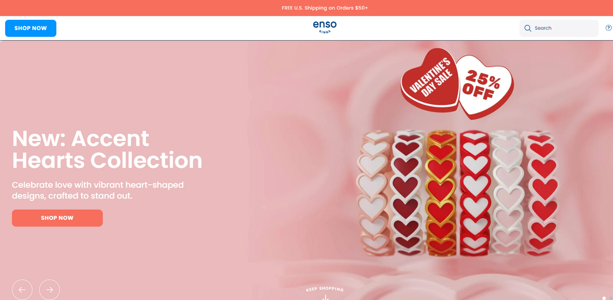 Father's Day Sale Enso Rings